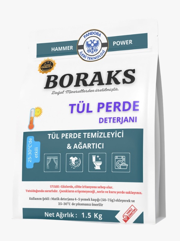 Boraks DoğalTül Perde Deterjan Katkısı